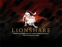 Tablet Screenshot of lionshare.co.za